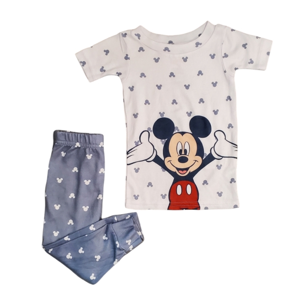 Disney Mickey Mouse Baby Boys 2-Pieces Joggers Set Outfit Gray Size 12 Mounth